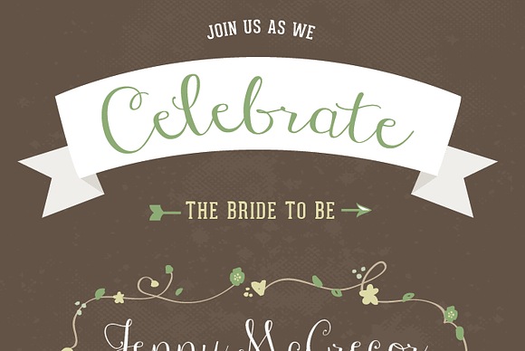 Forest & Flowers Shower Invitation in Templates - product preview 2