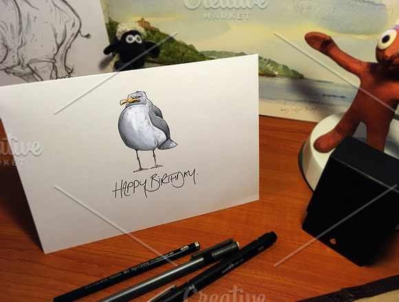 5 Random Bird Cartoons in Illustrations - product preview 6