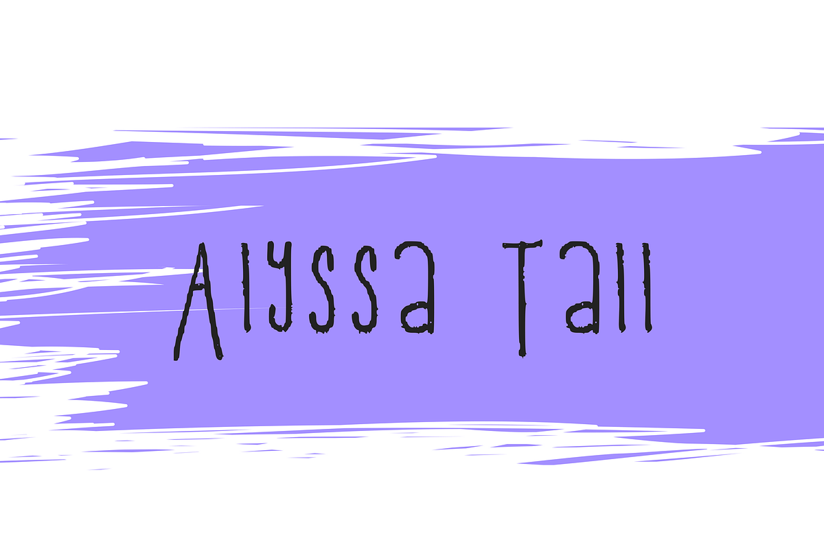 Alyssa Tall Handwriting in Script Fonts - product preview 8