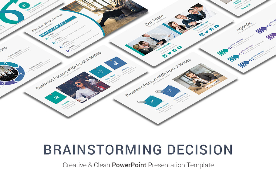 Brainstorming Decision PowerPoint in PowerPoint Templates - product preview 8