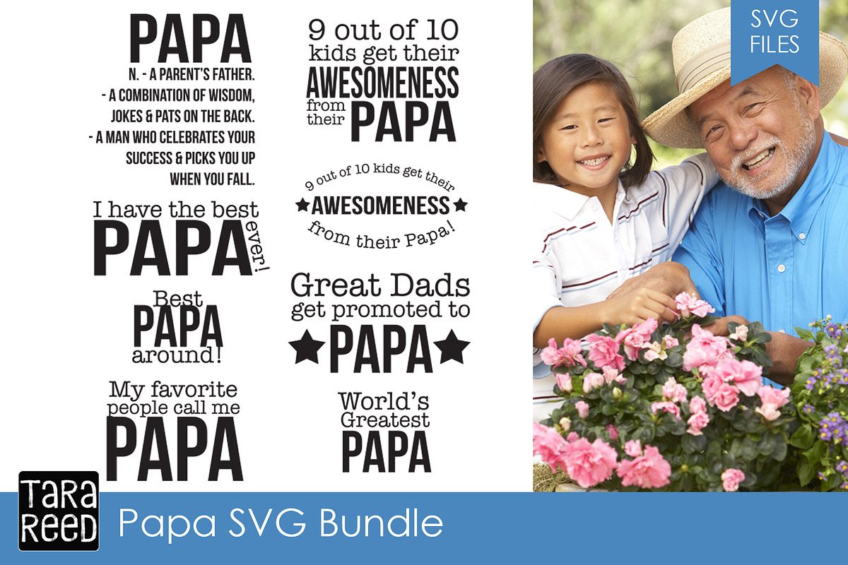 Papa SVG Bundle in Illustrations - product preview 8