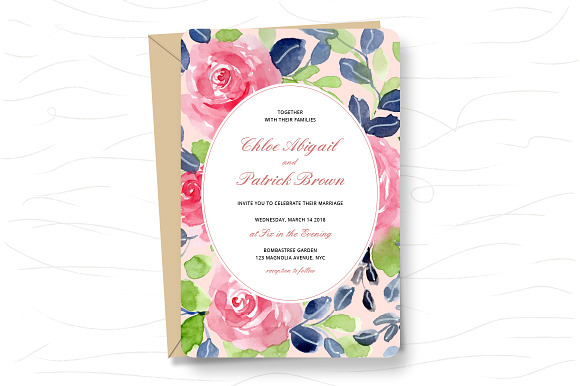 12 Floral Watercolor Backgrounds in Illustrations - product preview 6