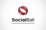 Social Ball Logo Template