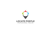 Locate People Logo Template