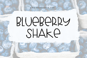 Blueberry Shake - A Fun Font