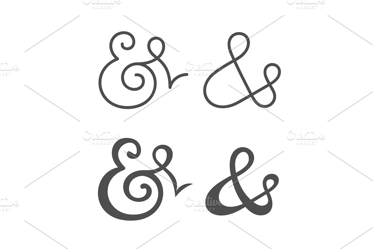 Ampersands vector illustration in Illustrations - product preview 8