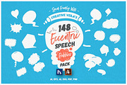 Eccentric Speech Bubbles Vector Pack