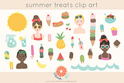 summer treats clip art set