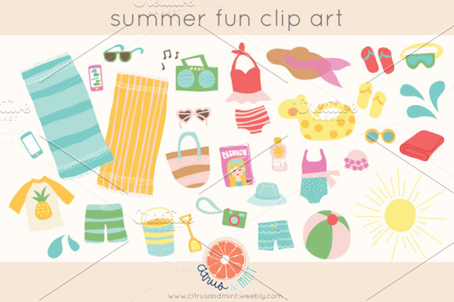 summer party clip art