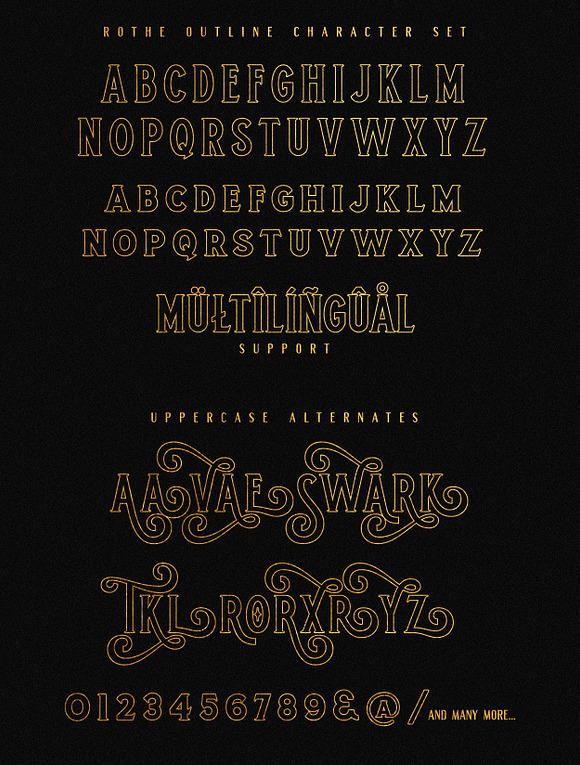 ROTHE - Vintage Luxury Font in Serif Fonts - product preview 7