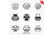 Print icons for website