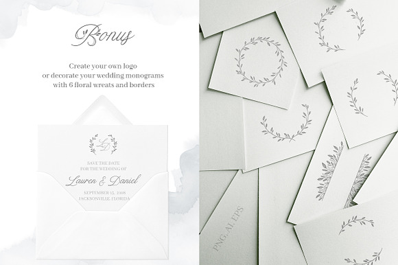 Limerence. Floral Font + Frames in Script Fonts - product preview 10