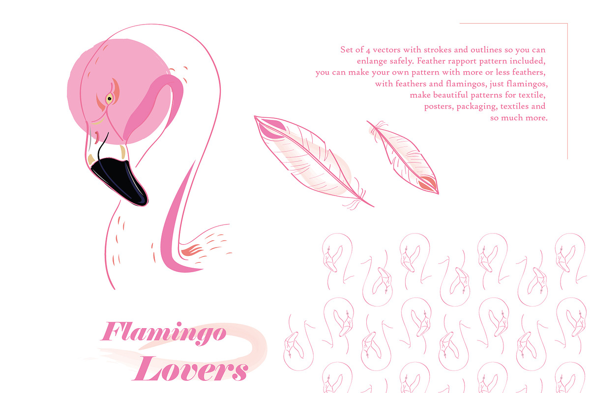 Flamingo Summer in Illustrations - product preview 8