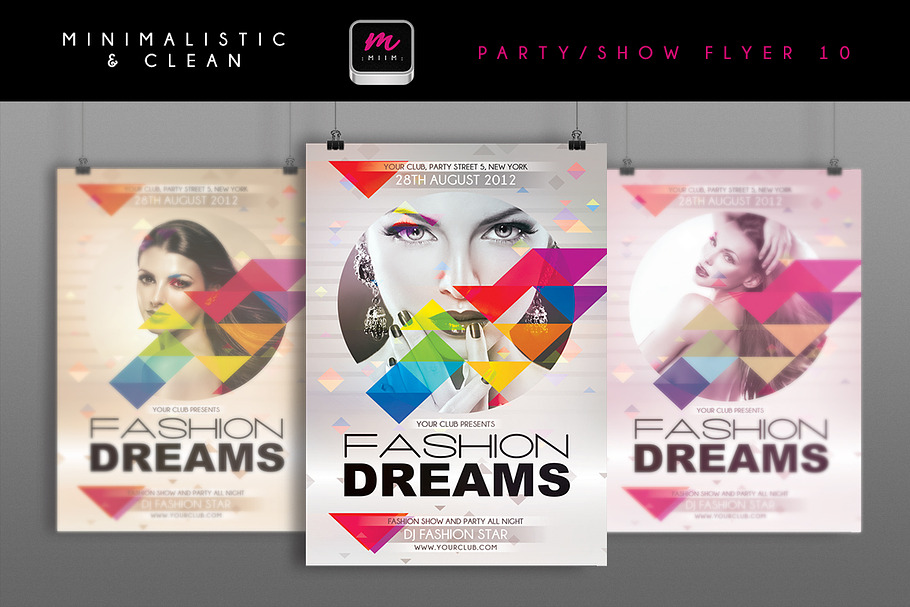 Minimalistic Party/Show Flyer 10 in Flyer Templates - product preview 8