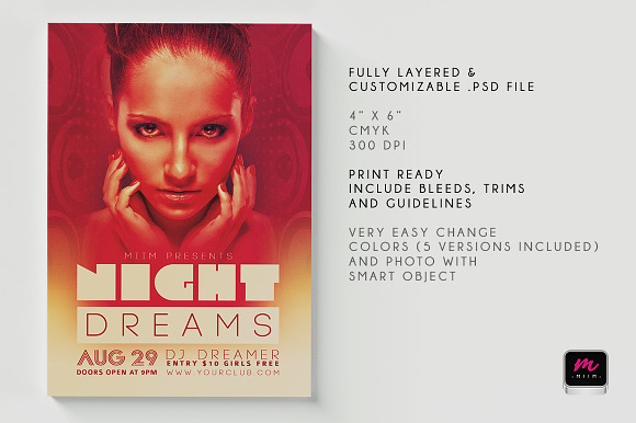 Minimalistic Party/Show Flyer 12 in Flyer Templates - product preview 3