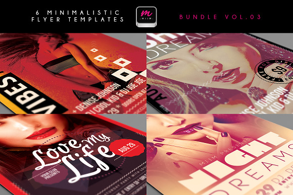 (Sale -60%) 6 Flyer Templates Bundle in Flyer Templates - product preview 1