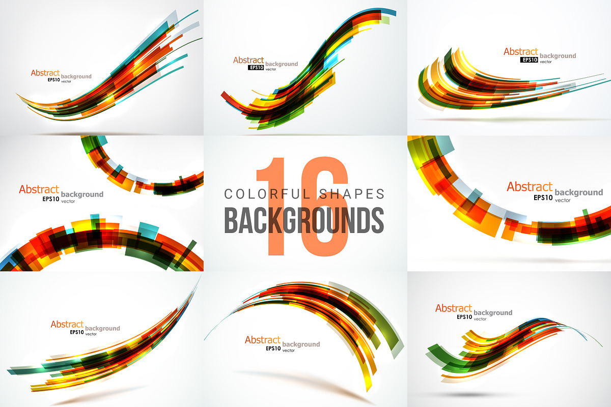 Colorful Abstract Backgrounds in Textures - product preview 8