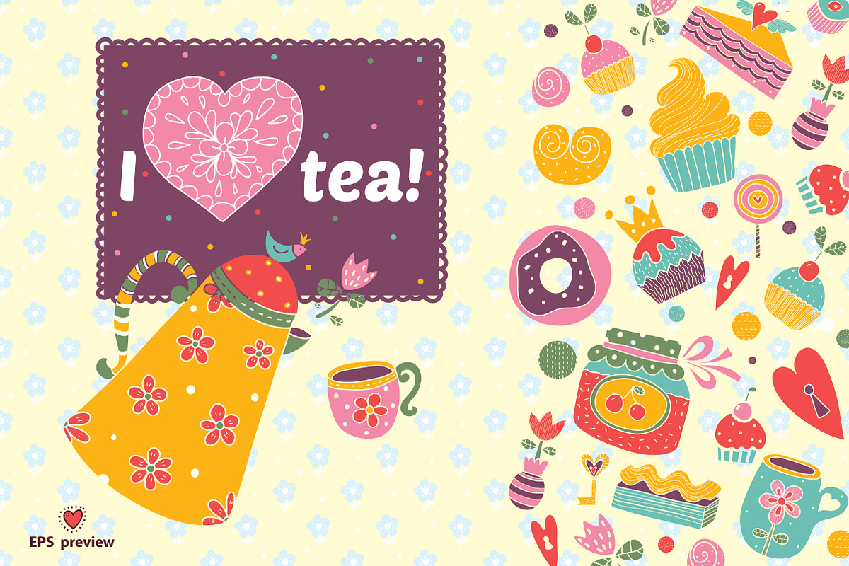 Tea time. in Graphics - product preview 8