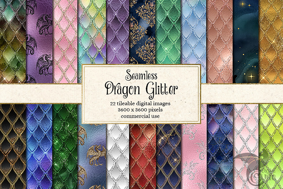Dragon Glitter Patterns
