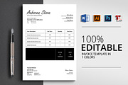 Invoice Template with 4 Formats