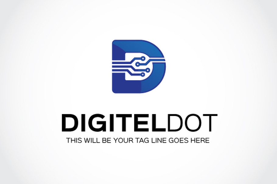 Digitel Dot Logo Template in Logo Templates - product preview 8