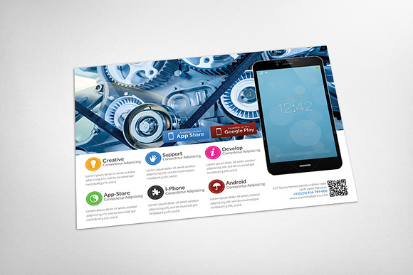 Alternative Mobile App Flyer Templat in Flyer Templates - product preview 2