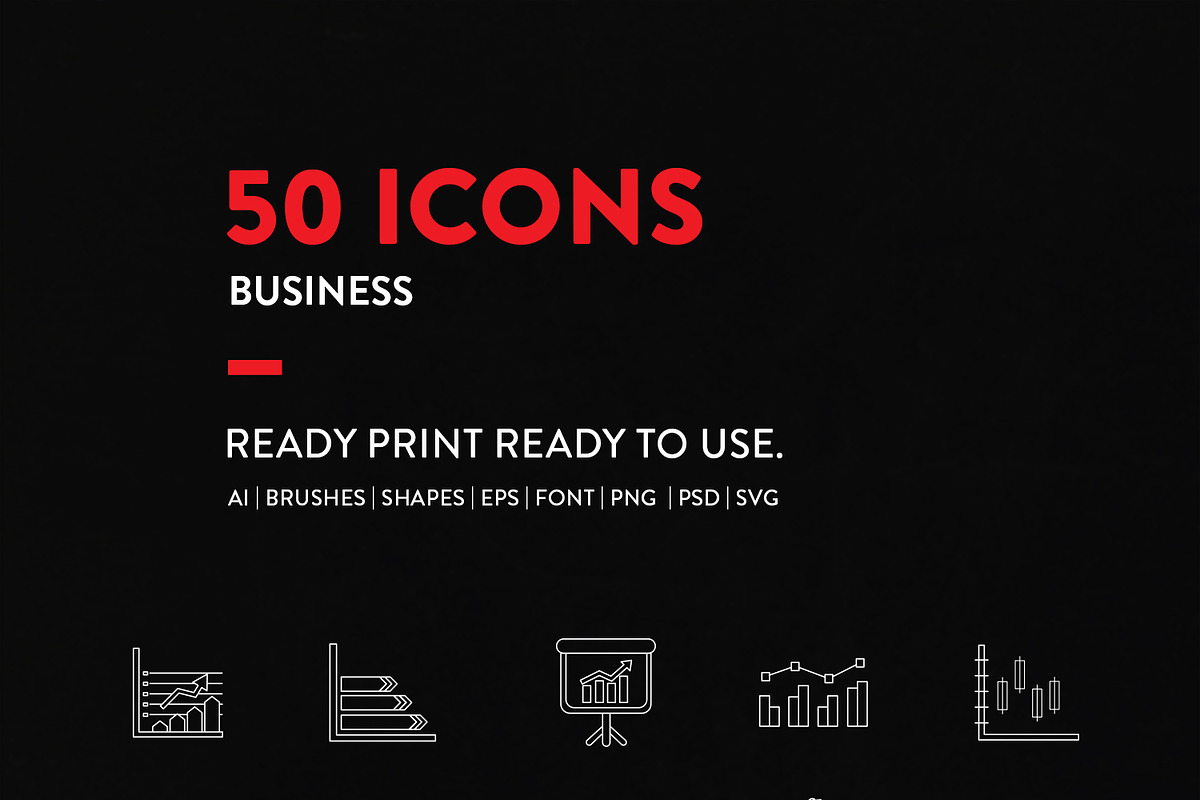 Line Icons Business Set in Business Icons - product preview 8