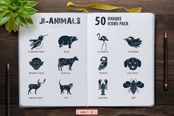 Glyph Icons Animals & Birds Set in Icons - product preview 2