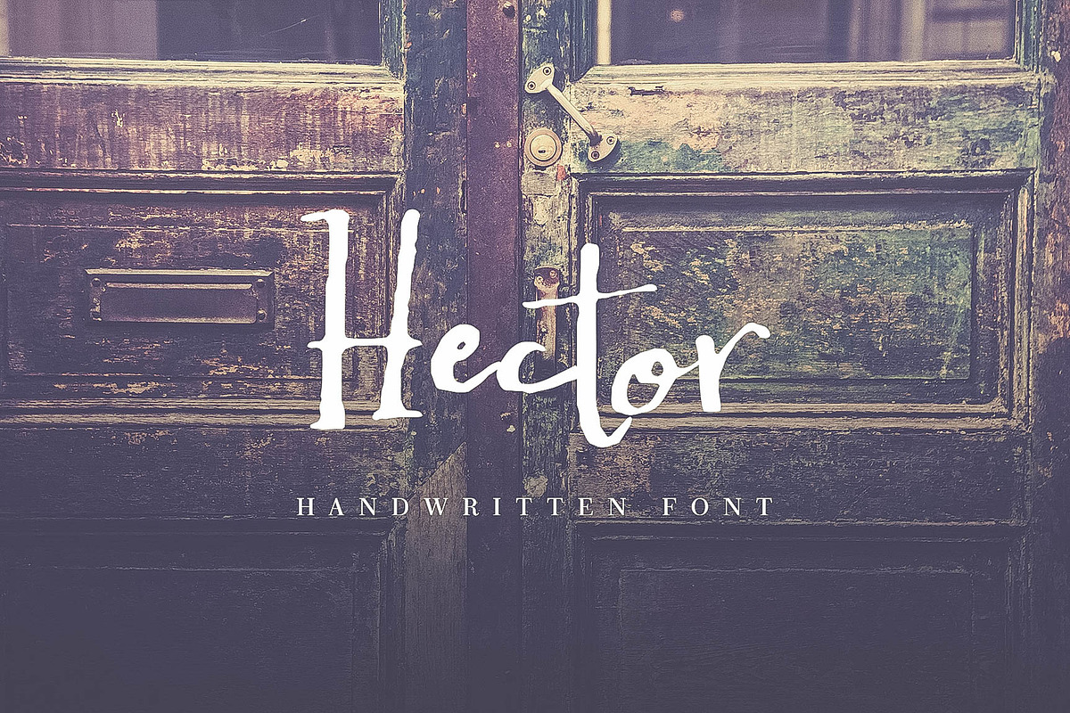 Hector Handwritten Font in Script Fonts - product preview 8