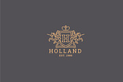 Letter H Logo - Heraldic,Crest Logo