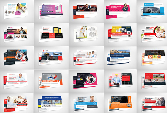 50 Business Postcards Bundle in Postcard Templates - product preview 1