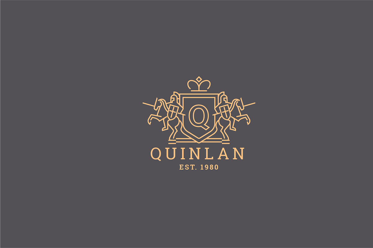 Letter Q Logo - Heraldic,Crest Logo in Logo Templates - product preview 8
