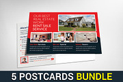5 Business Postcards Bundle