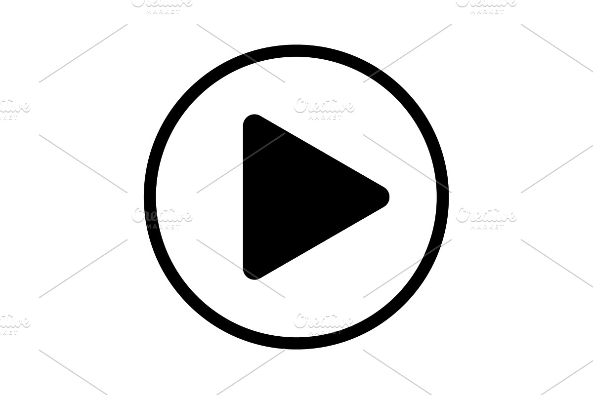 Play button web icon. vector  in Graphics - product preview 8