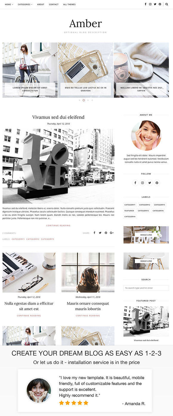 Blogger Template, Blogger Theme in Website Templates - product preview 4