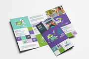 SEO Agency Trifold Brochure Template