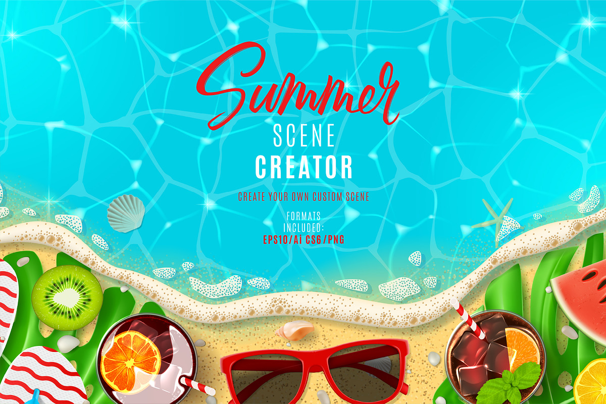 Summer Scene Creator in Scene Creator Mockups - product preview 8