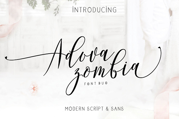 Adova zombia Font Duo in Script Fonts - product preview 10