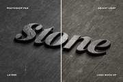 Stone logo Mock-Up Realistic