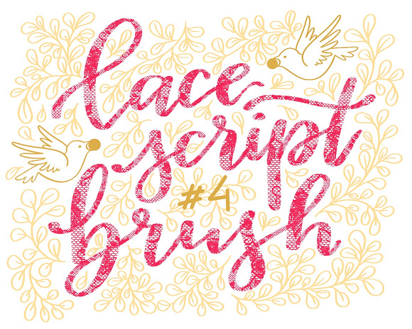 Lace Lettering Brushes for Procreate in Photoshop Brushes - product preview 5