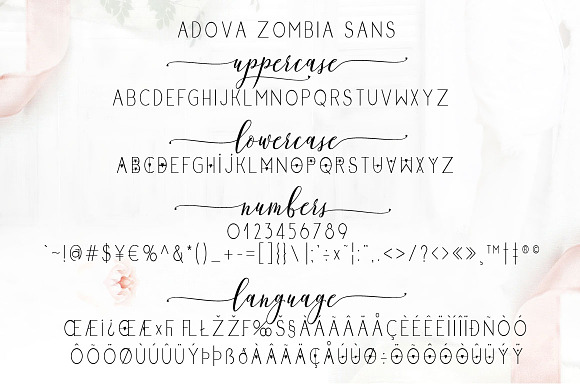 Adova zombia Font Duo in Script Fonts - product preview 12