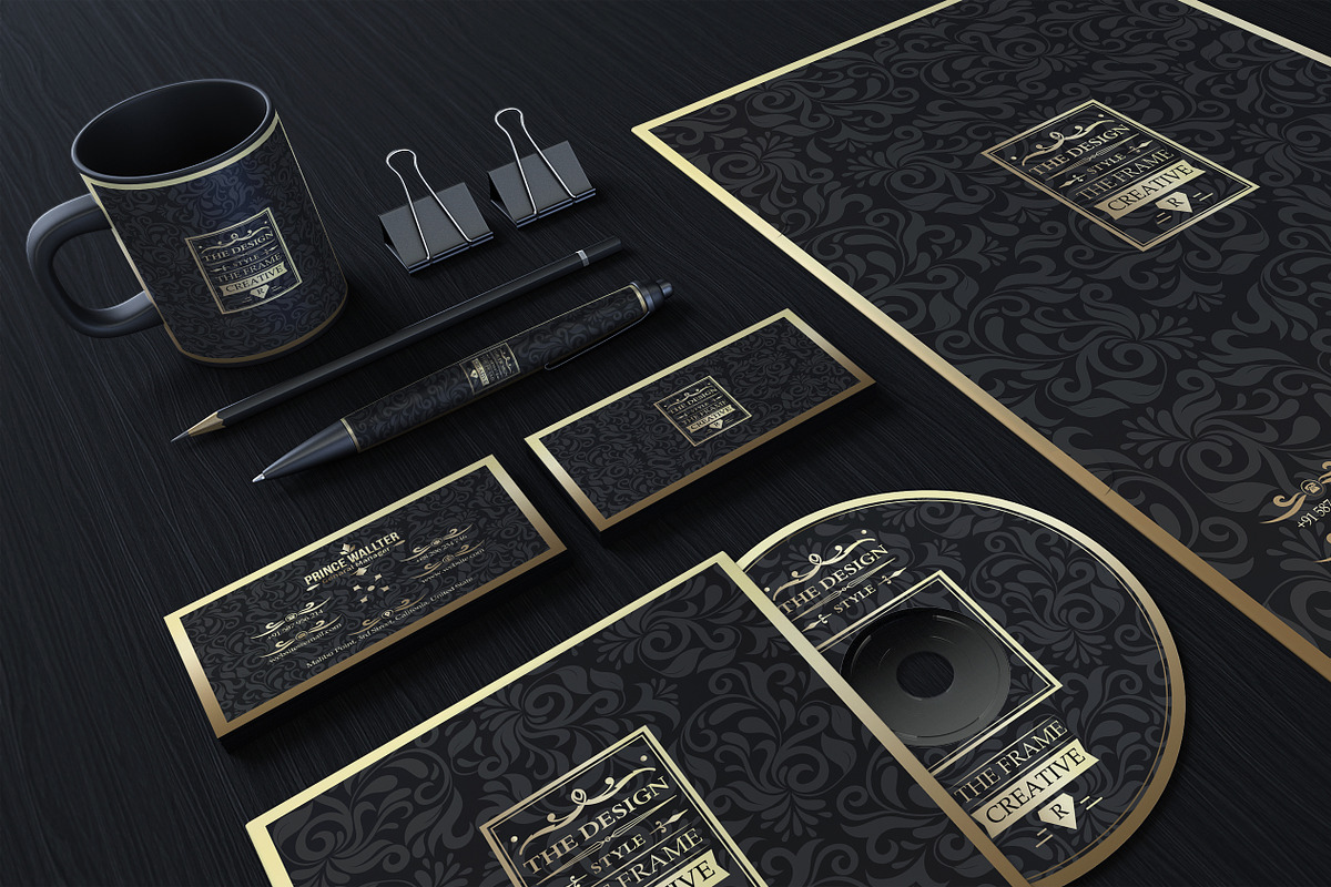 The Frame Elegant Identity in Stationery Templates - product preview 8
