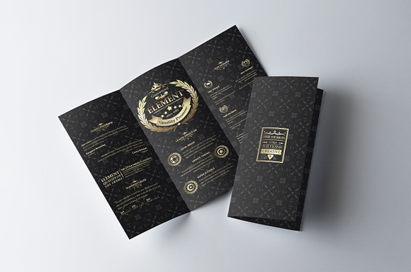 Sicenrial Elegant Tri-fold Brochure in Brochure Templates - product preview 4