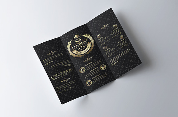 Sicenrial Elegant Tri-fold Brochure in Brochure Templates - product preview 5