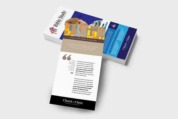 Church DL Card Template in Card Templates - product preview 2