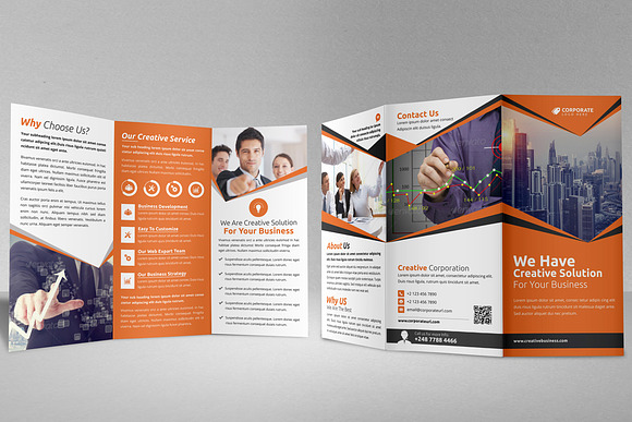 Corporate Trifold Brochure in Brochure Templates - product preview 7