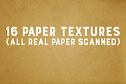 16 paper textures-Real paper scanned
