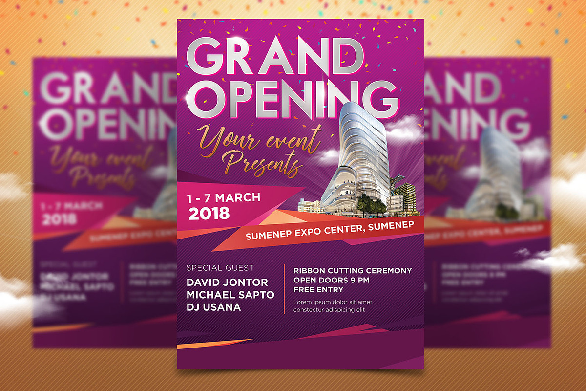 Grand Opening Multipurposes Poster in Flyer Templates - product preview 8