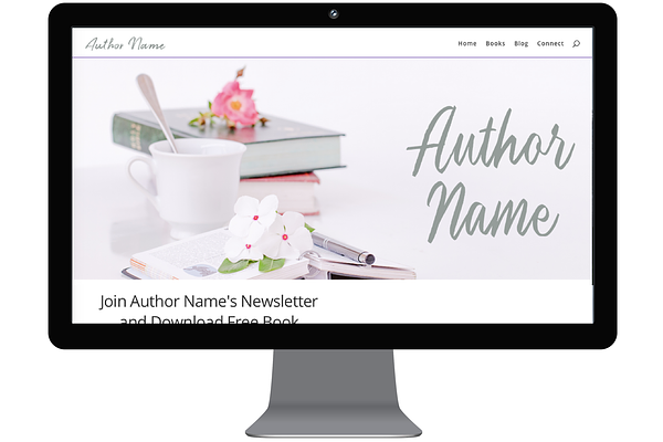 White Floral: Divi Site for Authors