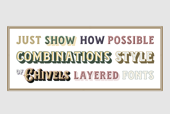 Chivels - Chiseled Vintage 3D Type in Vintage Fonts - product preview 4